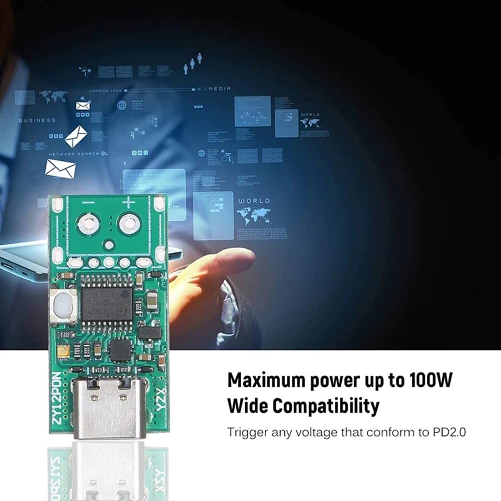 Zilimontt Modulo Trigger USB-C PD2.0 3.0 A DC A Ricarica Rapida - Foto 5