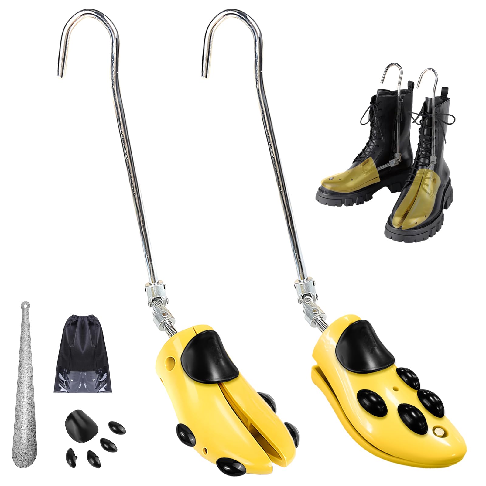View 1 of ***ONLY ONE****UHIAGREE Boot Stretchers for Cowboy Boots, Adjustable Boot Stretcher for Women Men Thick High Instep & Wide Feet (For Women's 10-14, Men's 9-13)