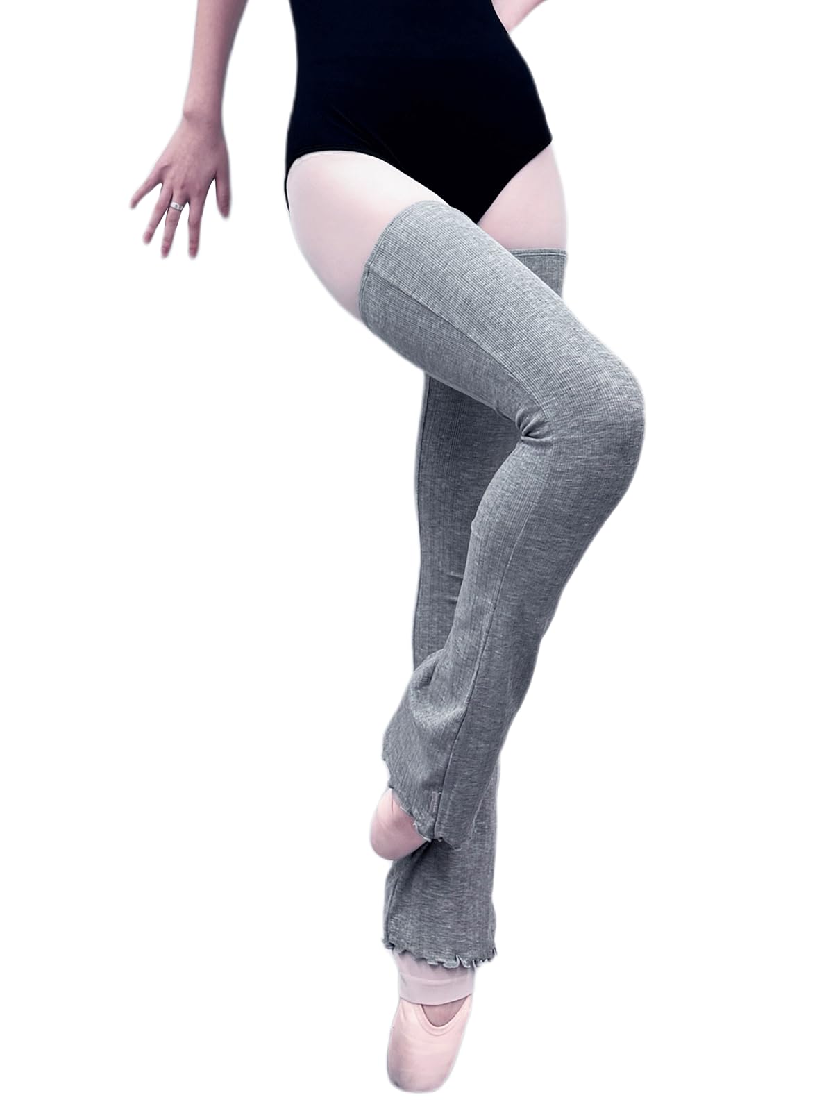 Ballet Flared Leg Warmers 1 Pair 29 5 Inches Over The Knee Elastic At Top For Women