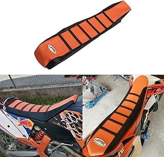 JFGRACING Orange / Schwarz Greifer Weiche Motorrad Sitzbezug Für 65 85 105 125 144 150 200 250 300 450 500 530 XC EXC SX S...