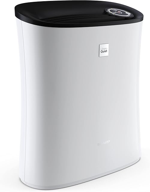 Sharp UA-PE30E-WB Oczyszczacz powietrza, 21 mkw, dwa poziomy filtra (filtr wstępny, HEPA), bardzo cichy (25 dB)