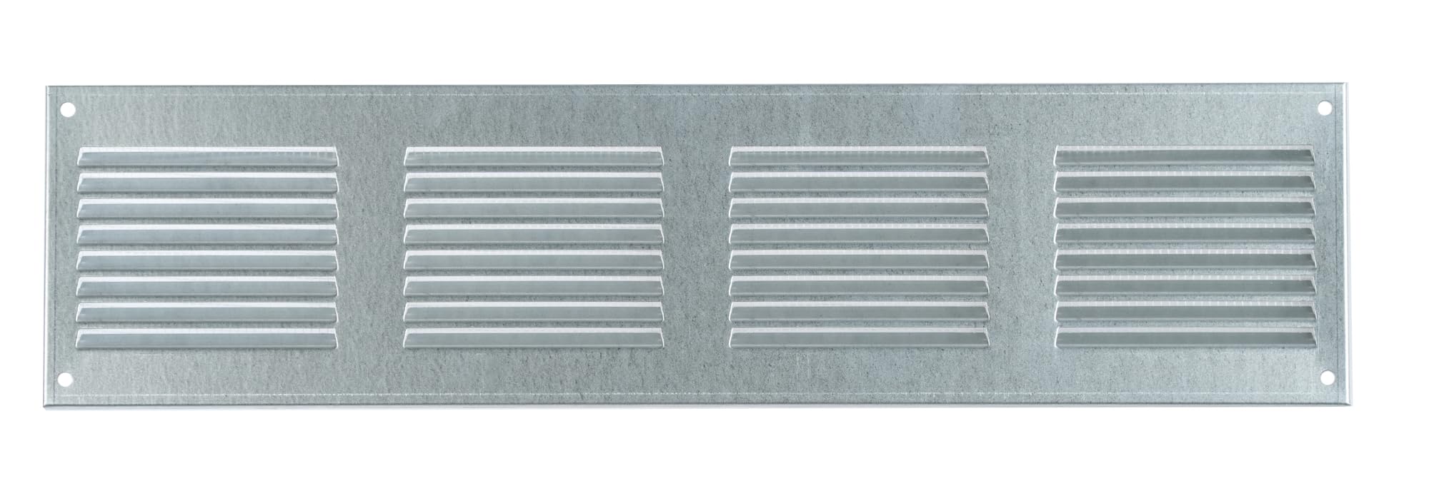 Steinberg14 Galvanised Steel 400x100mm Air Vent Cover with Insect Mesh - 16x4 inch Ventilation Grille - Air Vent Register for Walls and Ceilings - Ventilation Cover for Outdoor and Indoor
