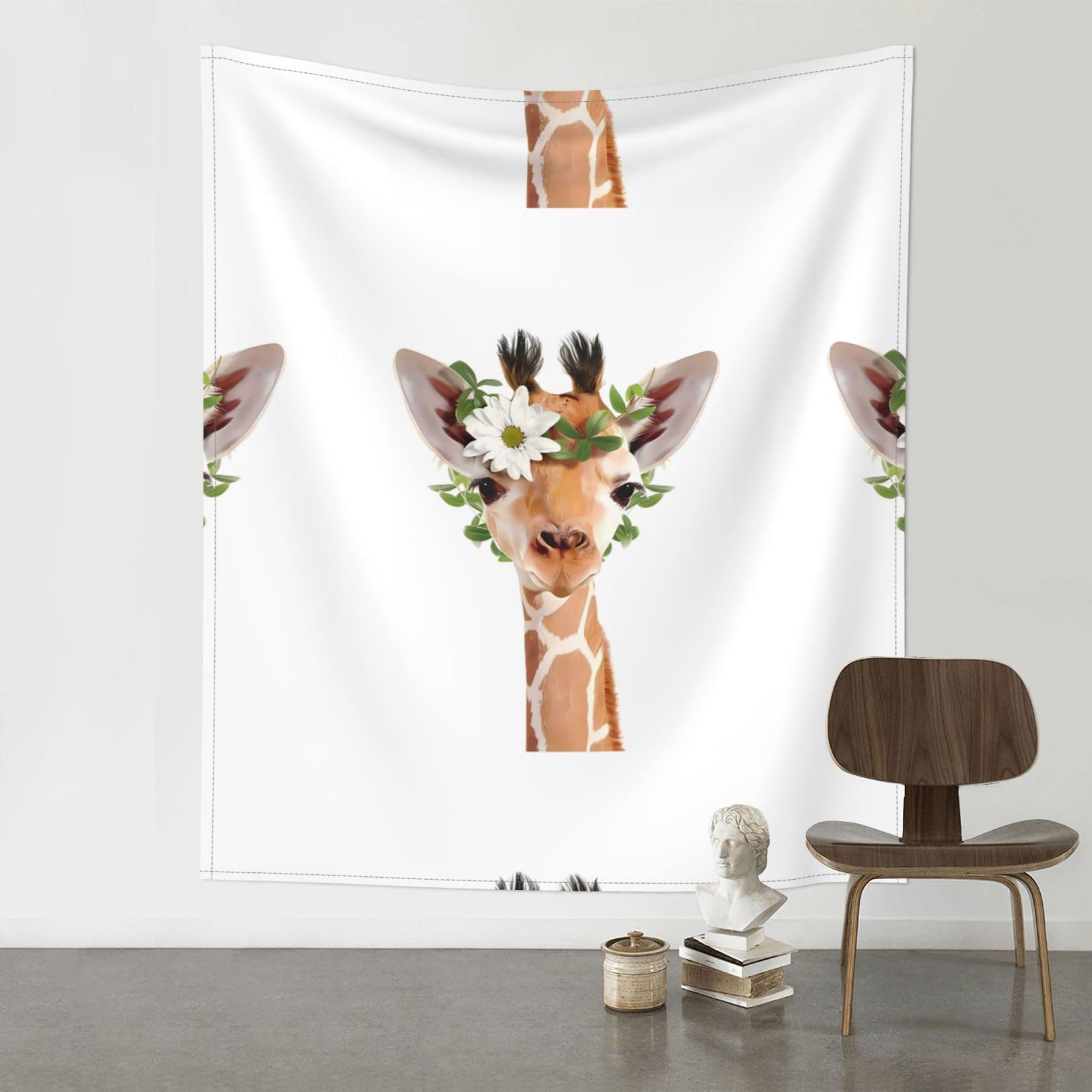 WHJSSF Giraffe Prints 60x51in Wall Tapestry Bohemian Throw Blanket Dorm Decor Beach Picnic Cover