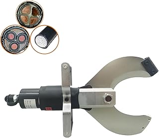 INTSUPERMAI Split Type Cable Cutter Open Type Hydraulic Cable Scissors CPC-105C C-cut Blade Cable Cutter Electro-hydraulic Cable Cutter for Copper and Aluminum Cables and Armored Cables
