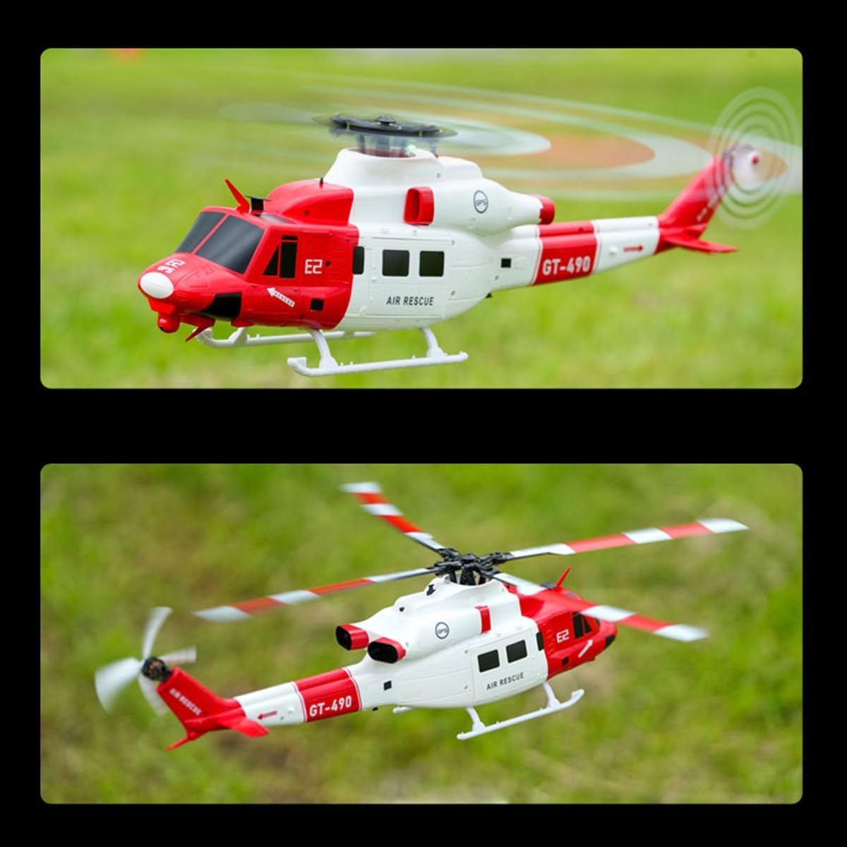 1/35 GOOSKY E2 UH-1Y RC Helicopter, 2.4G 6CH Dual Brushless Direct Drive Airplane Model with GPS, RC Gift for Beginners (RTF Version/Mode 1 Mode 2 Switchable)