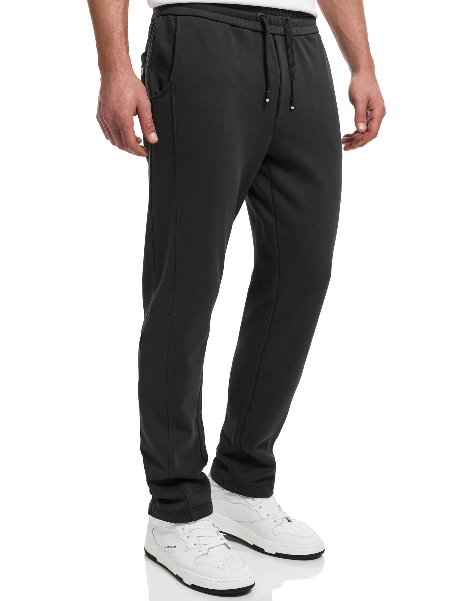 Indicode Pantalones de chándal INJumpy para hombre con pierna barril | Pantalones de chándal con cordón y bolsillos para hombres