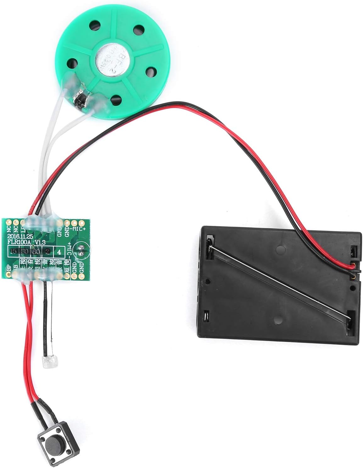 Cryfokt 4‑minute Recording Play DIY Voice Light Sensor Module for Handicrafts Gift Boxes Jewelry Boxes, 1 Module