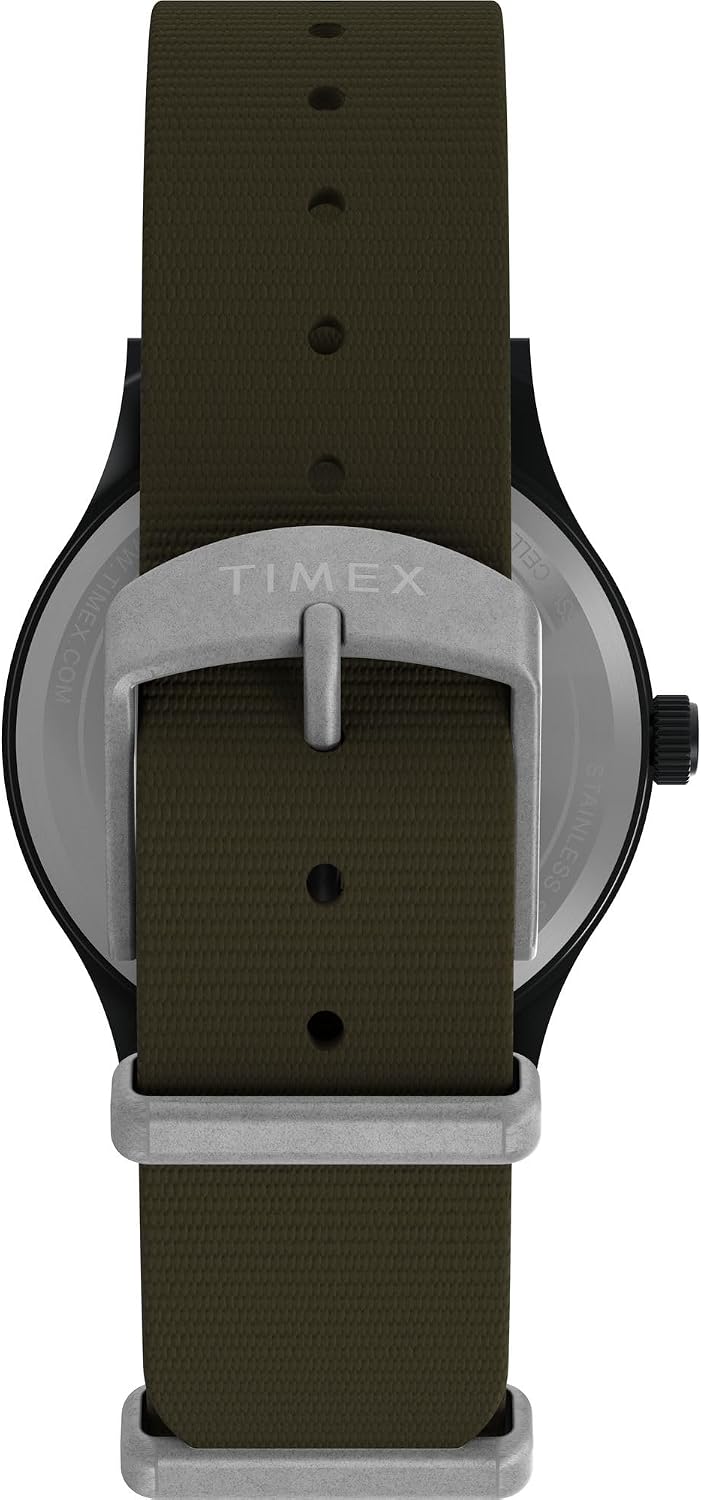 Timex Men's Expedition Scout 36.5mm Watch - Green Slip-Thru Single Layer Green Dial Black Case