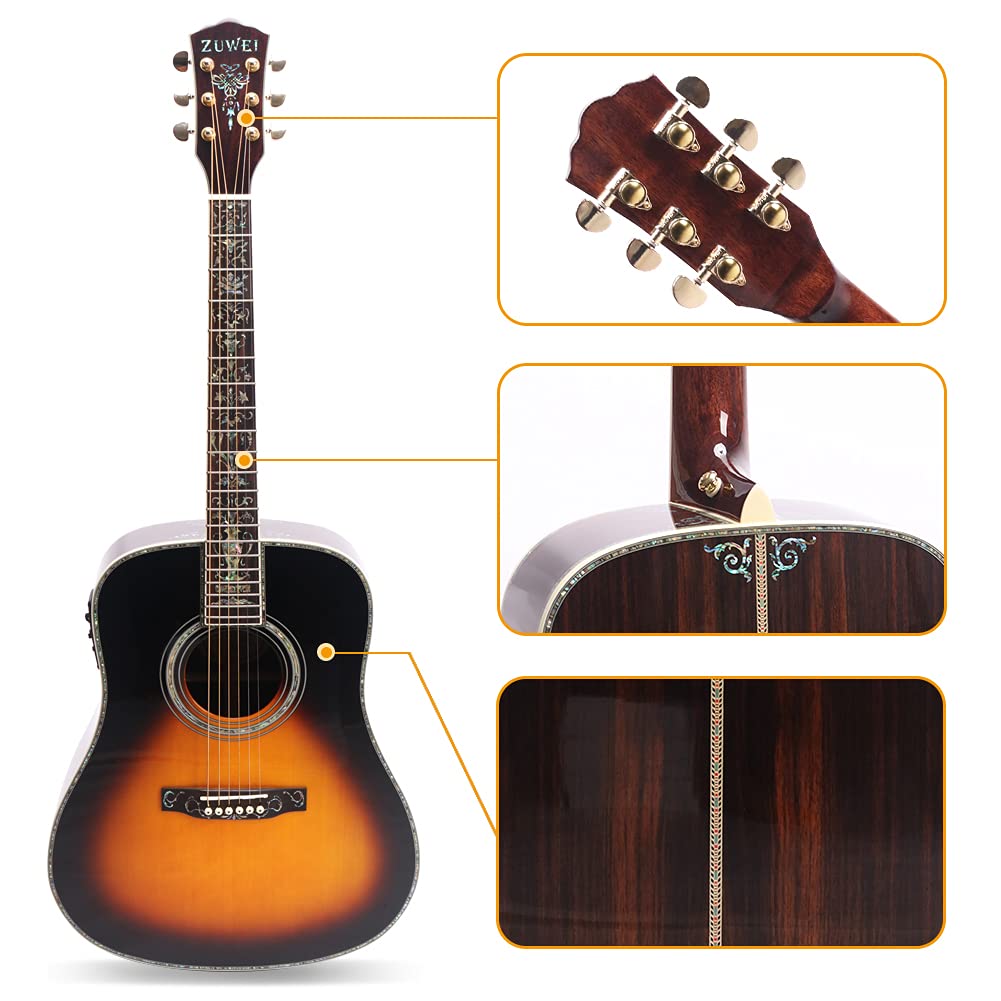 Amazon | ZUWEI E300E シリーズ ZWD45 アコースティック エレキギター