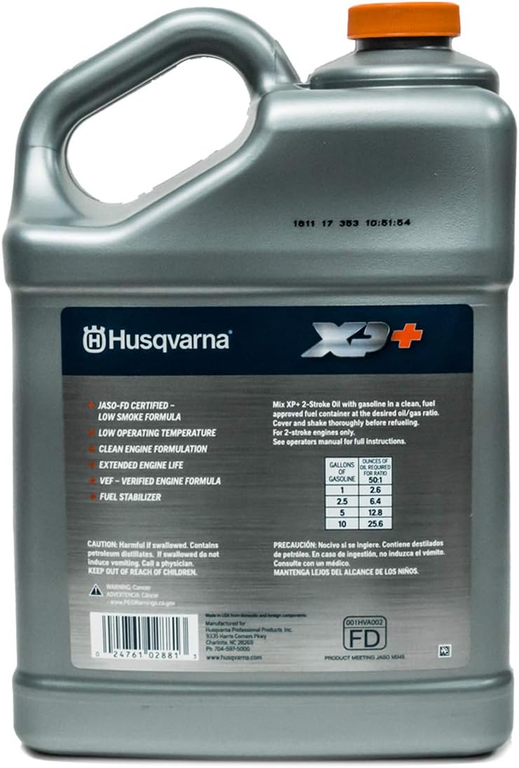Husqvarna 593152305 XP+ 2 Stroke Engine Oil - 1 Gallon