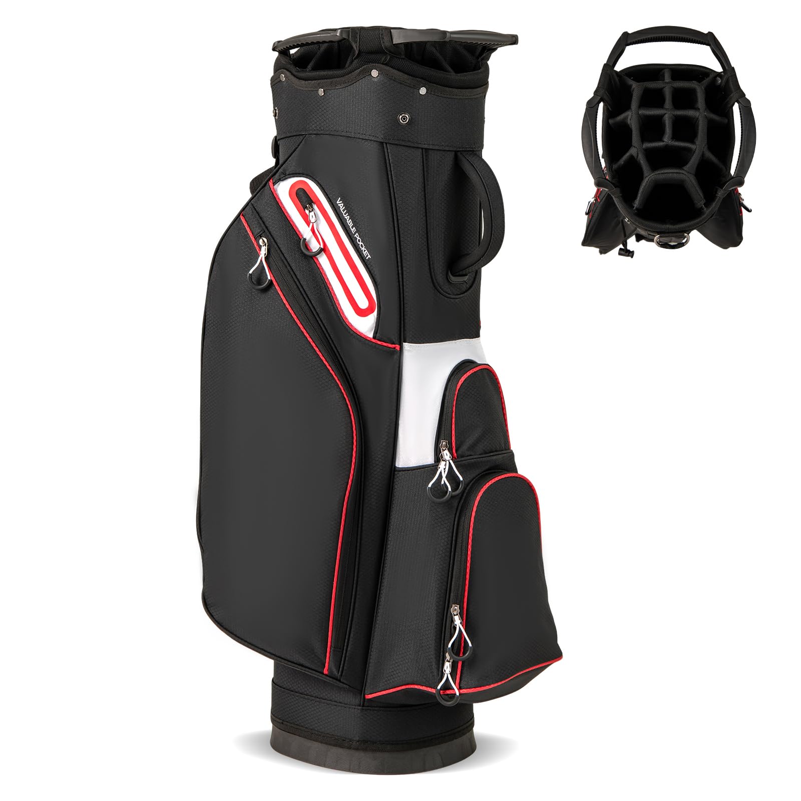 COSTWAY Bolsa Golf con 14 Divisores, Correa para el Hombro