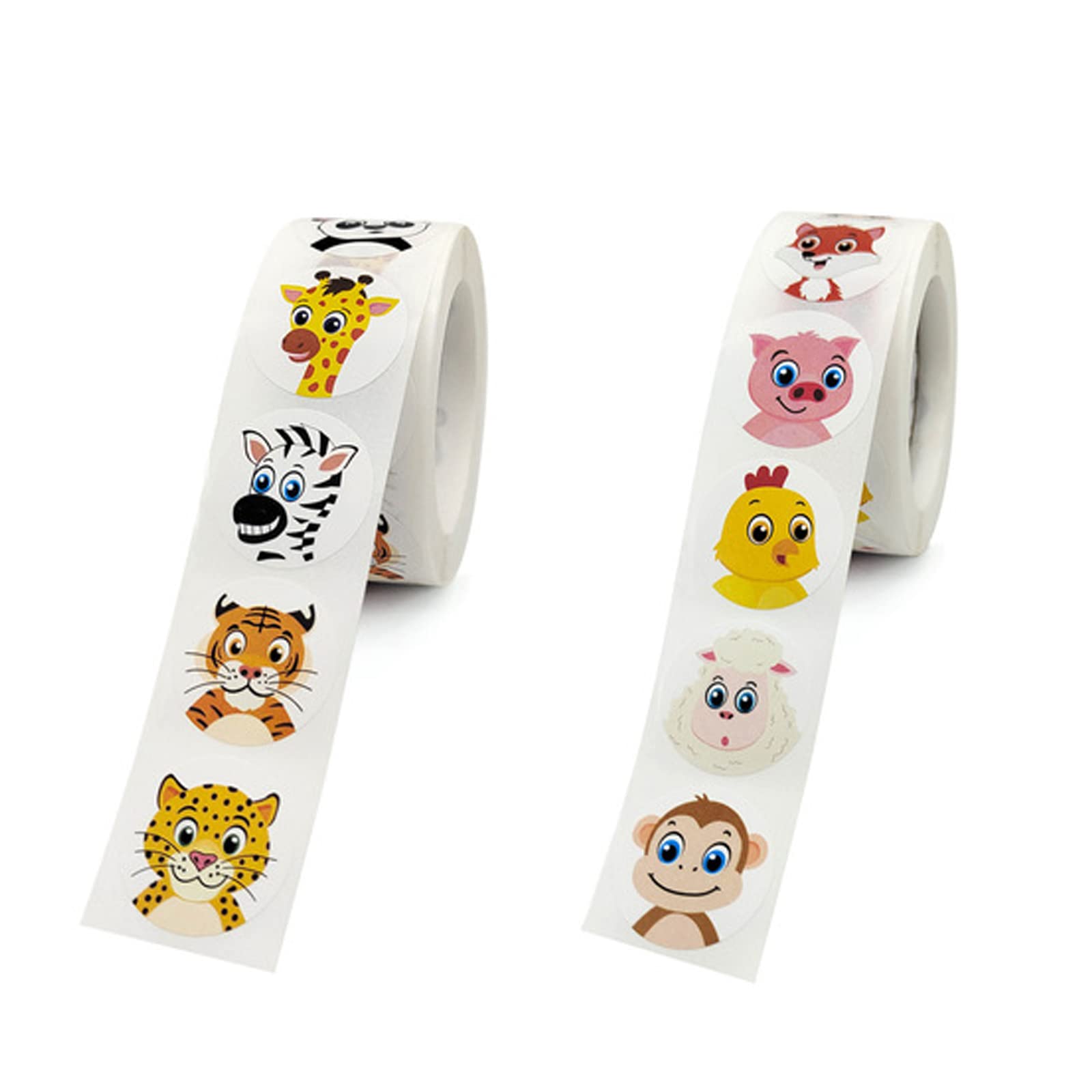 MoK 2 Rolls of Animal Stickers, Reward Stickers for Children Teacher Motivation Stickers, for Schools Classroom, Children's Gifts - Image 3