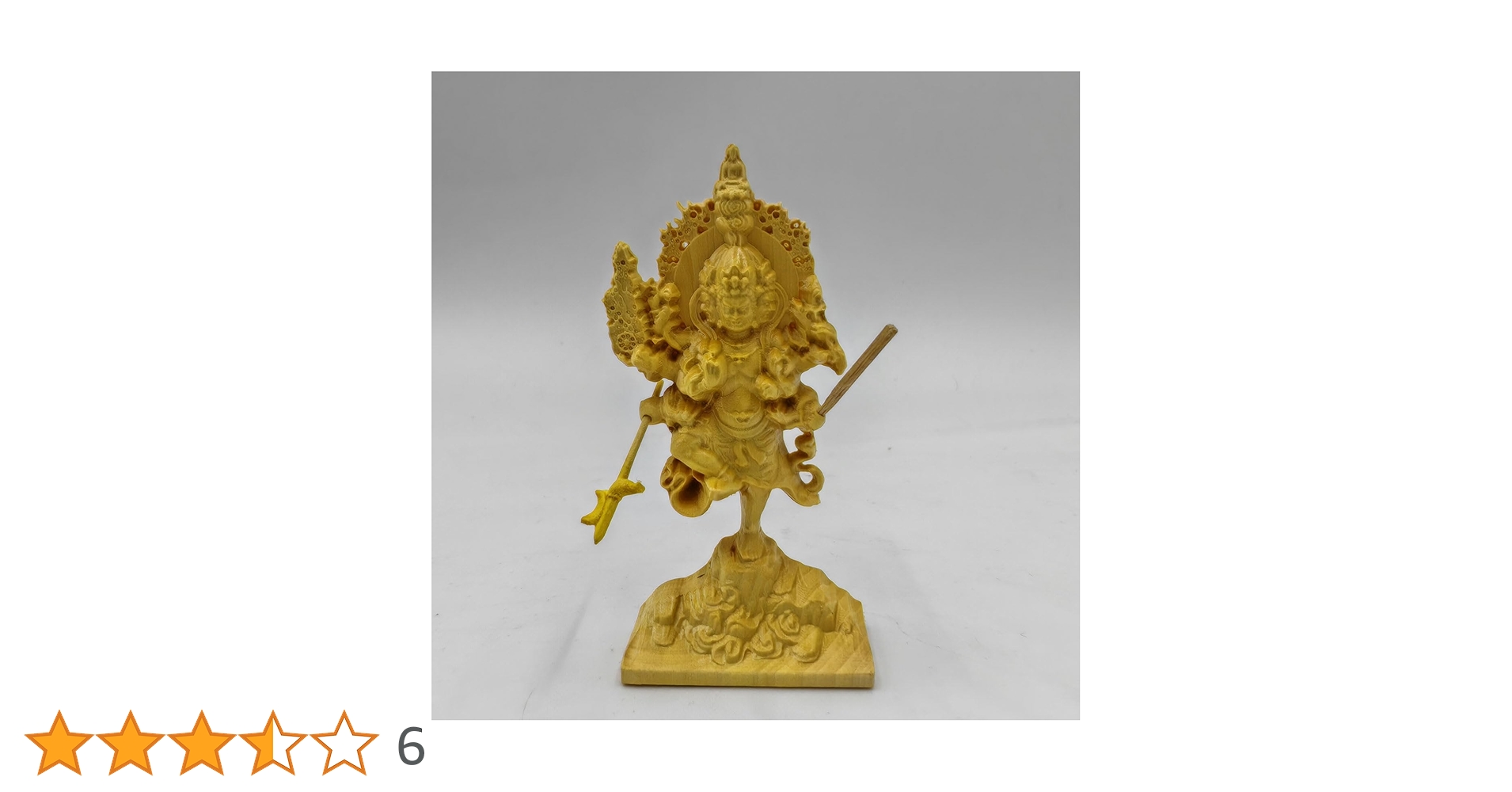 新品■烏枢沙摩明王像（トイレの神様）鑑賞用仏像フィギュア烏瑟沙摩明王　検イスム Amazon｜ミニチュア仏像 烏枢沙摩明王 柘植製 総高7.2cm＿密教