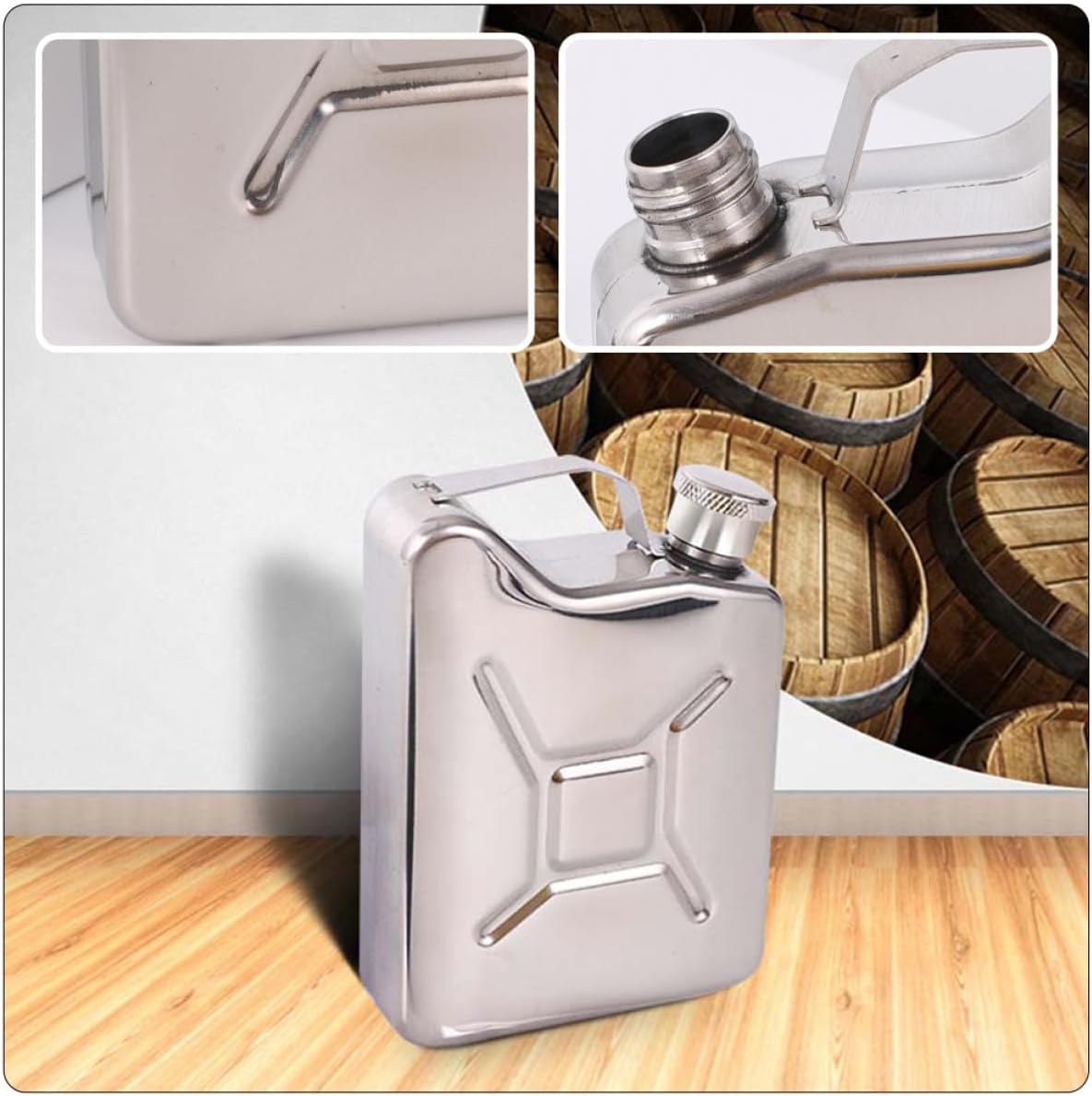 Stainless Steel Bottle Wine Flask 150ml Portable Outdoor Liquor Flask Professional Camping Wine Container
