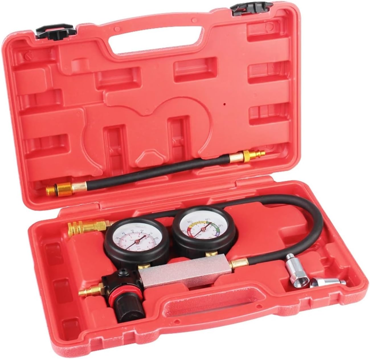 TU-21 Petrol Engine Gauge Tool Cylinder Leak Detector for Car Automobile Tools Compression Leakage Detector Kit Set