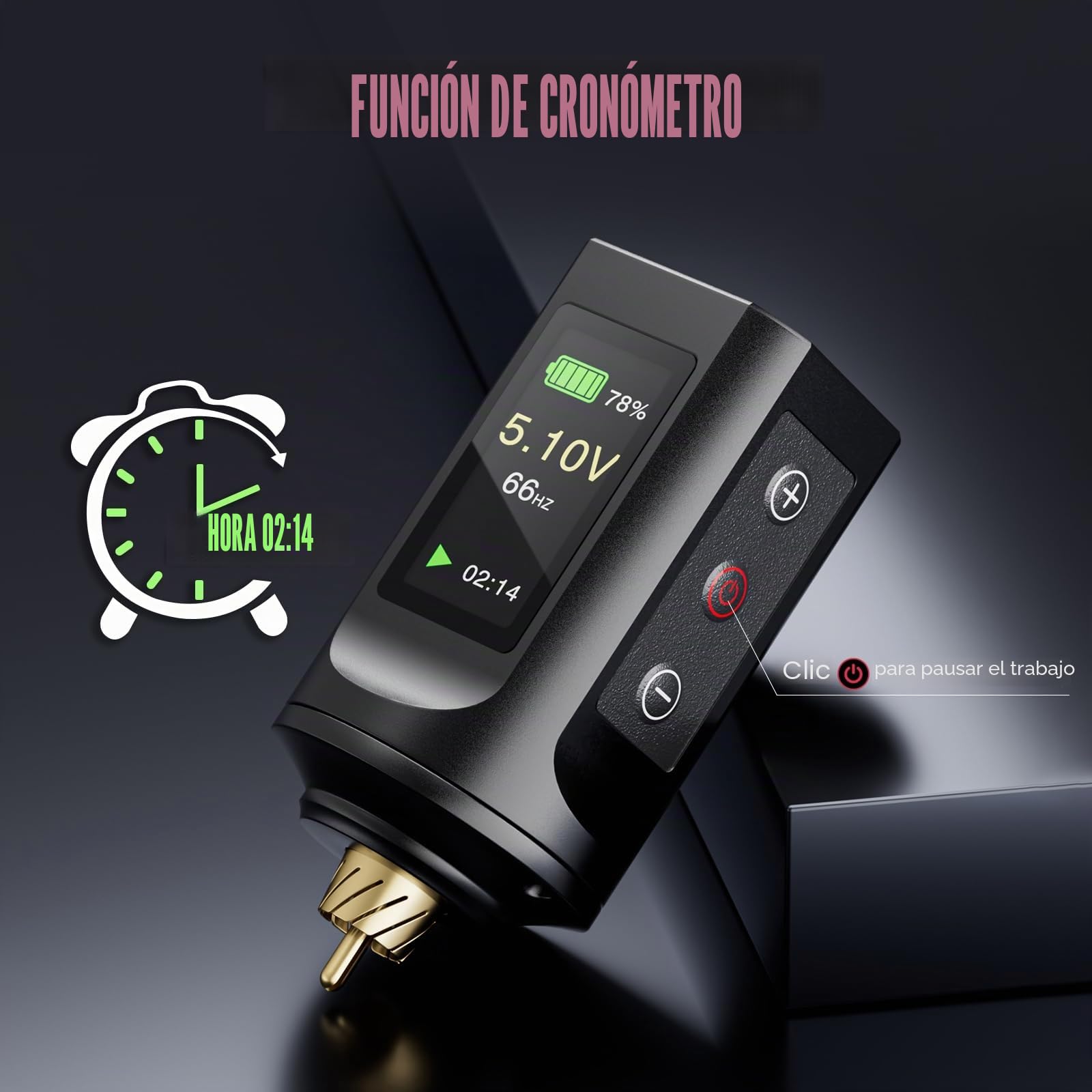 LIUMATE Máquina de Tatuaje Inalámbrica Kit 1900mAh 20 Agujas 10 Botellas Tinta