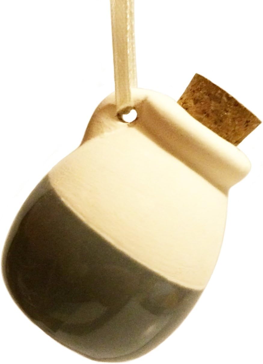 Zenkuki Steel Gray Aromatherapy Essential Oil Fragrance Small Ceramic Jar Clay Pot Diffuser