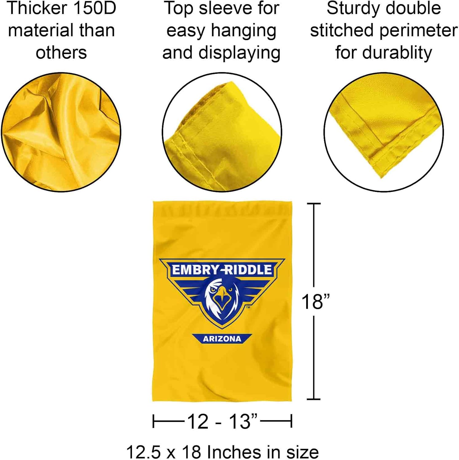 Embry Riddle Eagles Garden Flag - Image 3