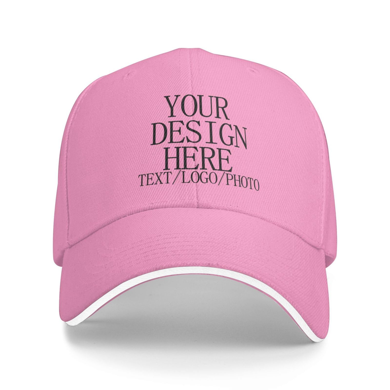 Bulk Custom Baseball Cap with Logo Photo Personalised Hat Mesh Trucker Cap Breathable Sun Protection Customised Gifts for for Men Women Outdoor Sports Funny Fitted Cap Travel-Friendly