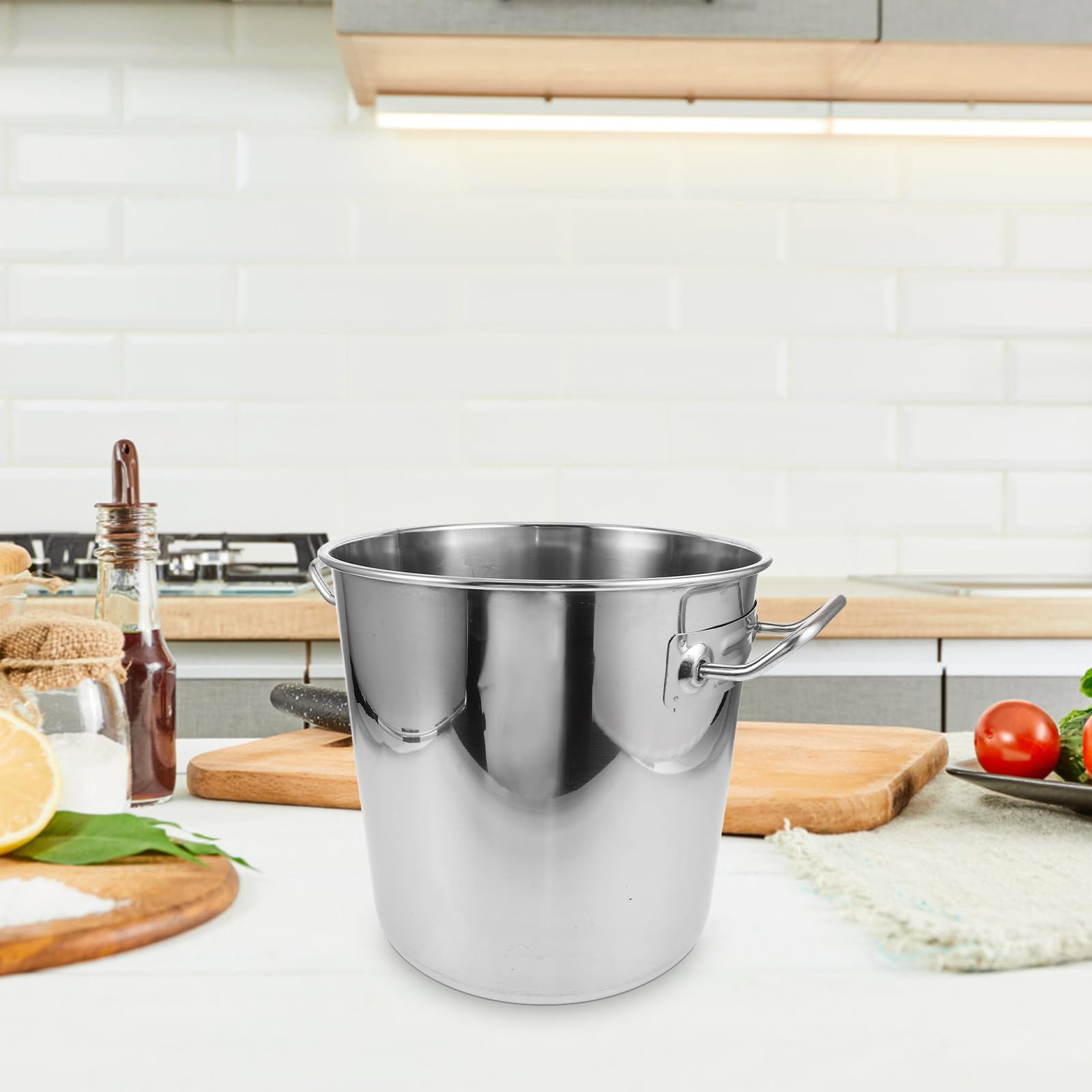 Acier Inoxydable Marmite à Soupe 11,5 L avec Couvercle