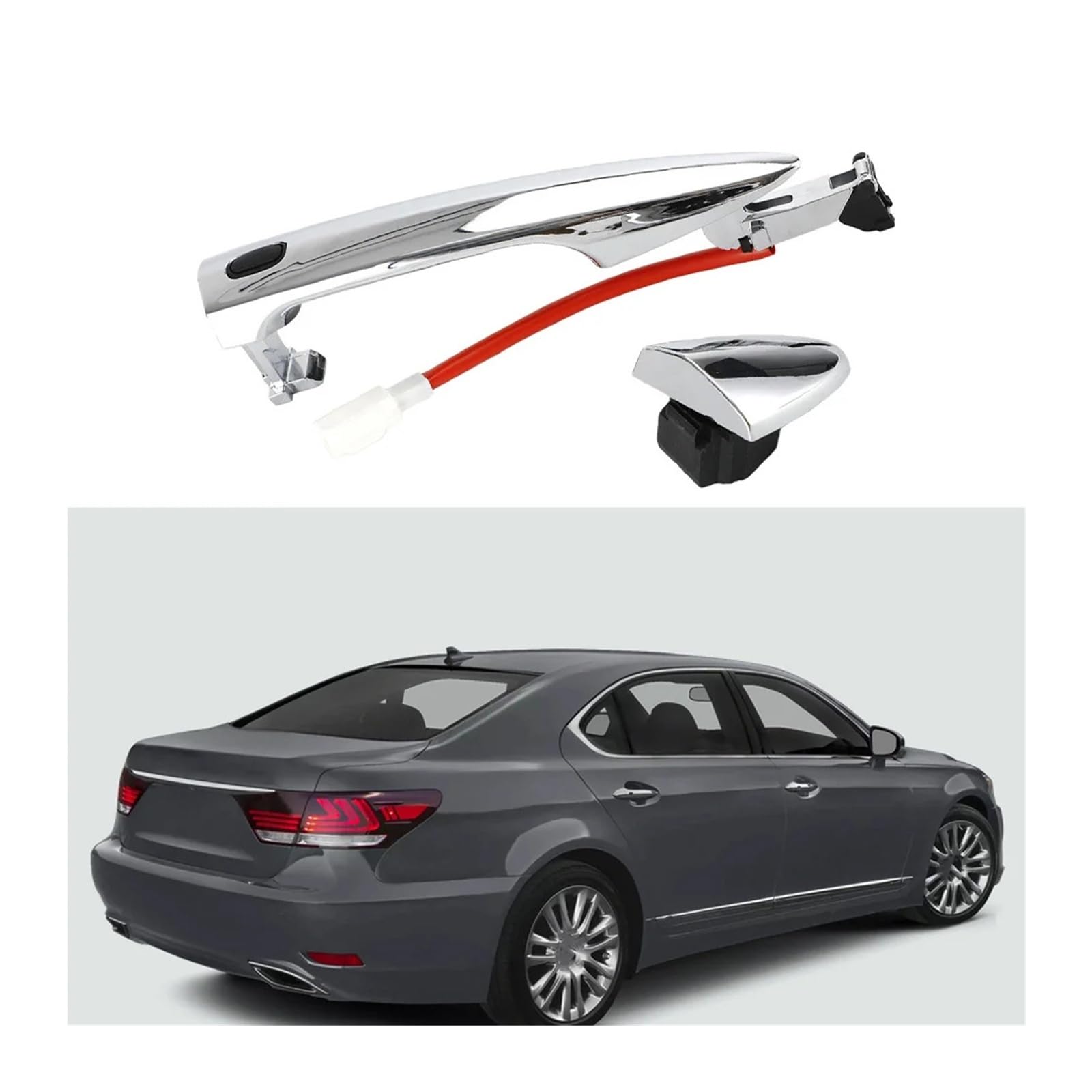 Pasuje do Lexus ES350 Base 2007 2008 2009 2010 2011 2012 69210-33090 klamka do drzwi zewnętrznych samochodu lewego prawego bocznego(Front Left Driver)
