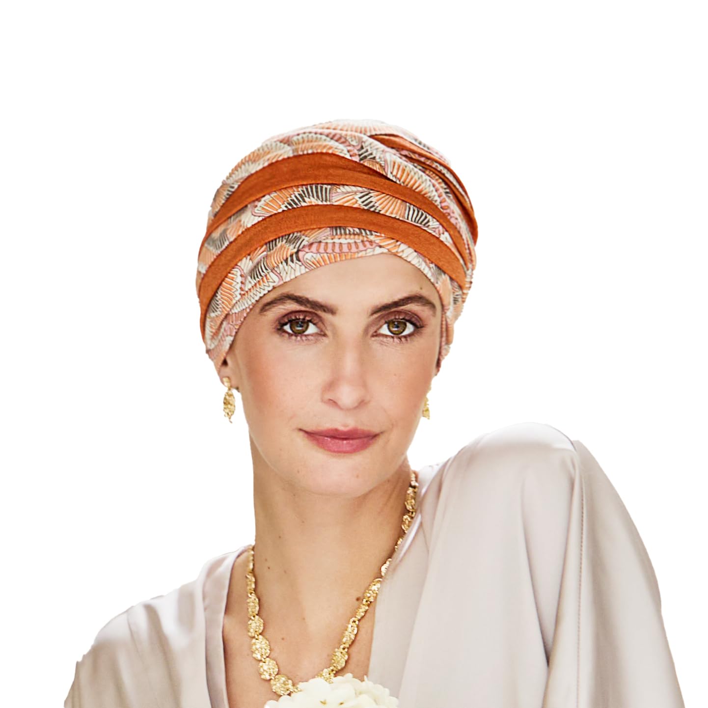Christine Headwear Shanti Orange TurbanHeadwear Headscarf (One Size - Orange)