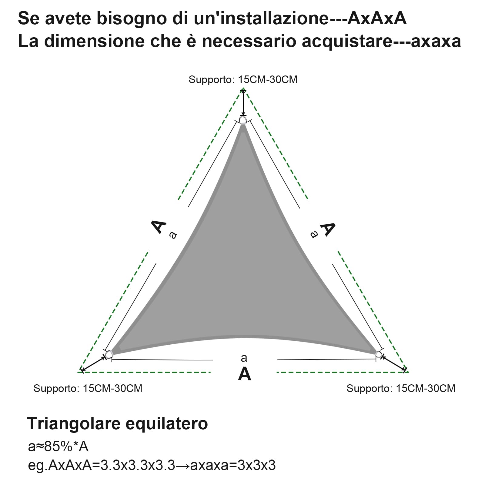 VOUNOT Vela Ombreggiante Rettangolare 3x4 m, Tenda da Sole per Esterno, Impermea