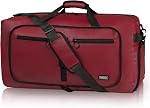 Fmeida 65L Foldable Travel Duffle Bag - Weekender Bags with Shoe Compartment for Men Women, 24" Sac de Voyage Femme Homme, Waterproof Gym Tote Overnight Duffel Luggage, Lightweight & Tear-Resistant