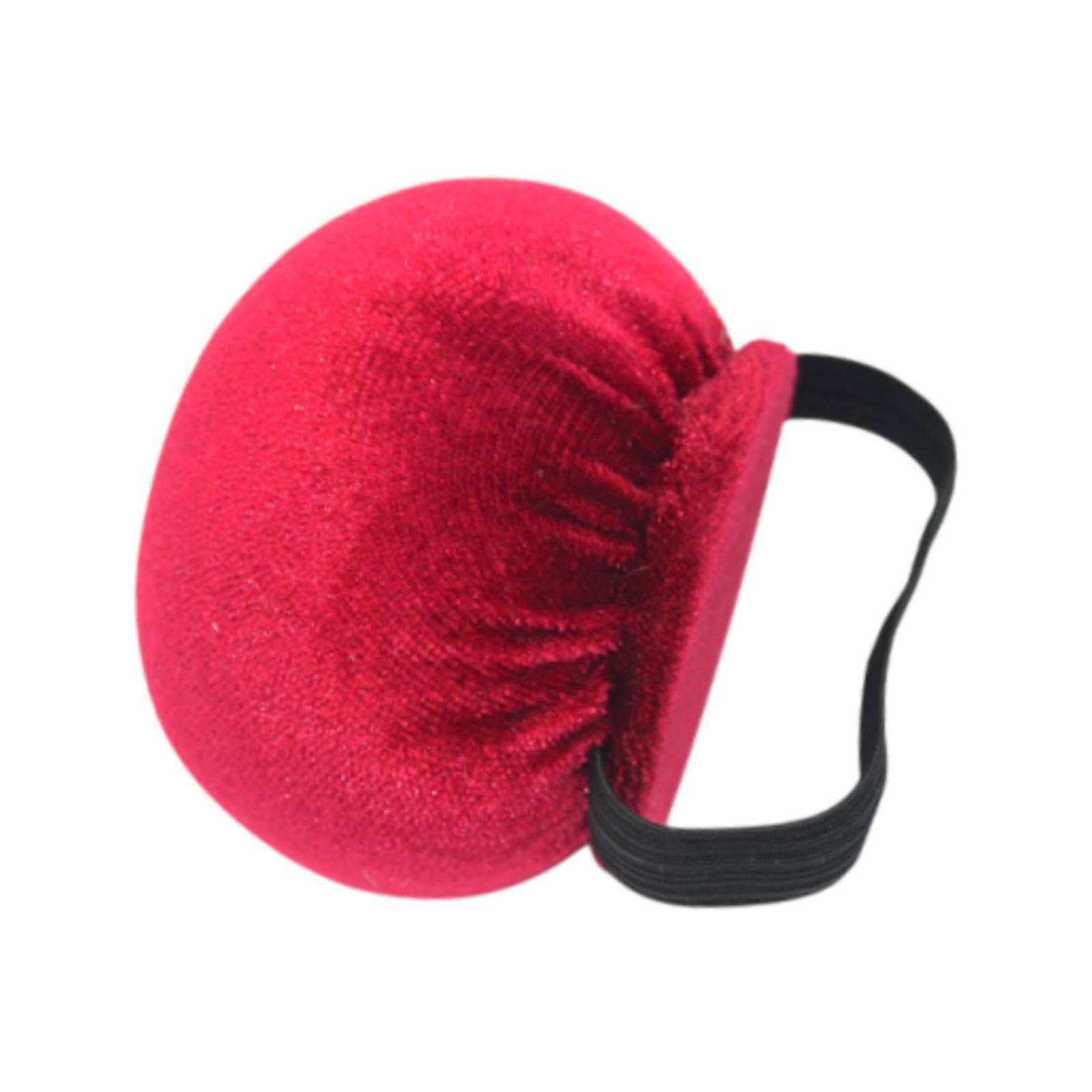Badiman Wrist Pin Cushion Pin Holder Handcrafts Lightweight Round Pin Cushion Pincushion for Sewing Quilting Embroidery Knitting, Dark Red
