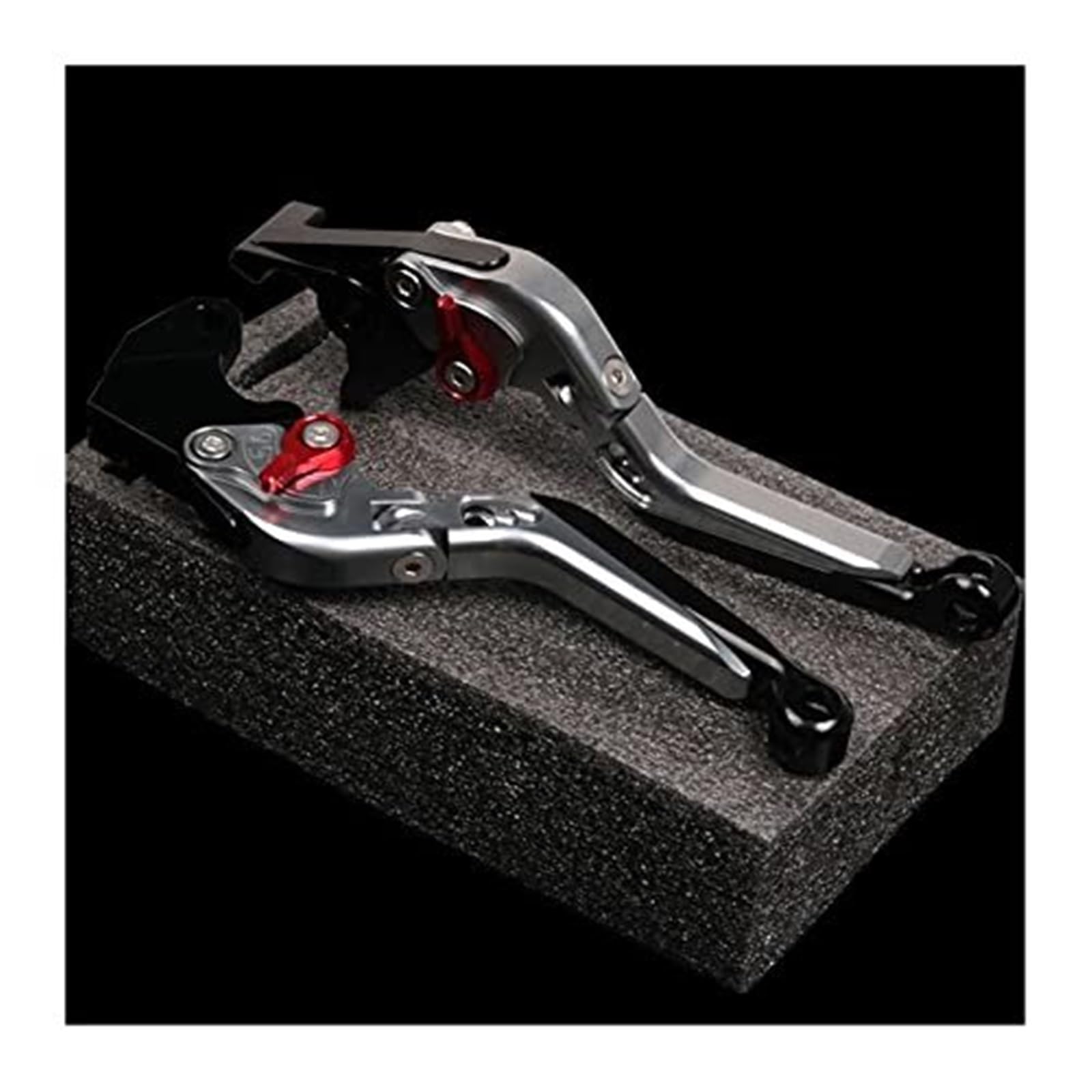 FLBZBLKASL Motorcycle Short Brake Clutch Levers Motorcycle Clutch Lever for FB for Mondial for Hipster for HPS 125 Accessories Adjustble CNC Aluminum Brake Levers Handle 1 Pair Modification Parts