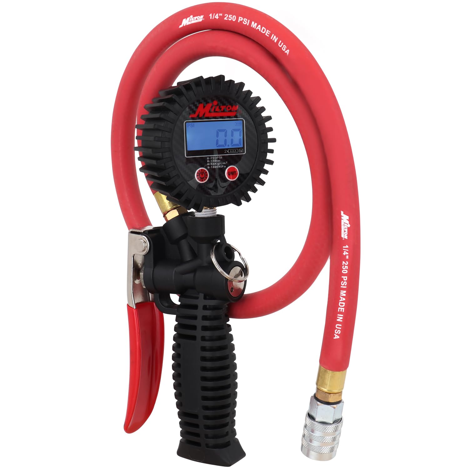 Milton 572D Pro Digital Pistol Grip Tire Inflator with Pressure Gauge - 36