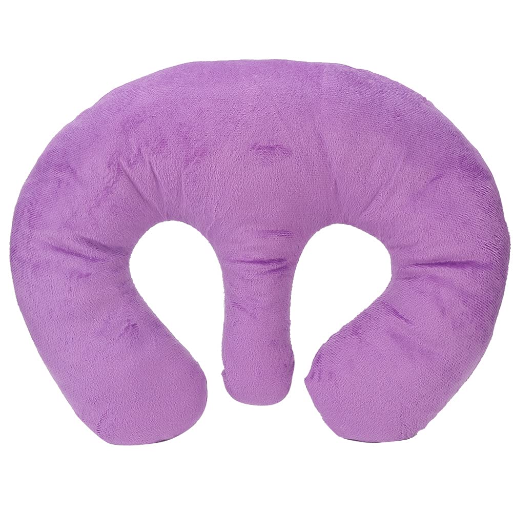 Sonew Purple Breast Pillow Feminine Bolster Breast Pillow For Massage Beauty Salon Breast Support Pillow Soft Cotton Fabric Spa Massage Chest Cushion(Purple)