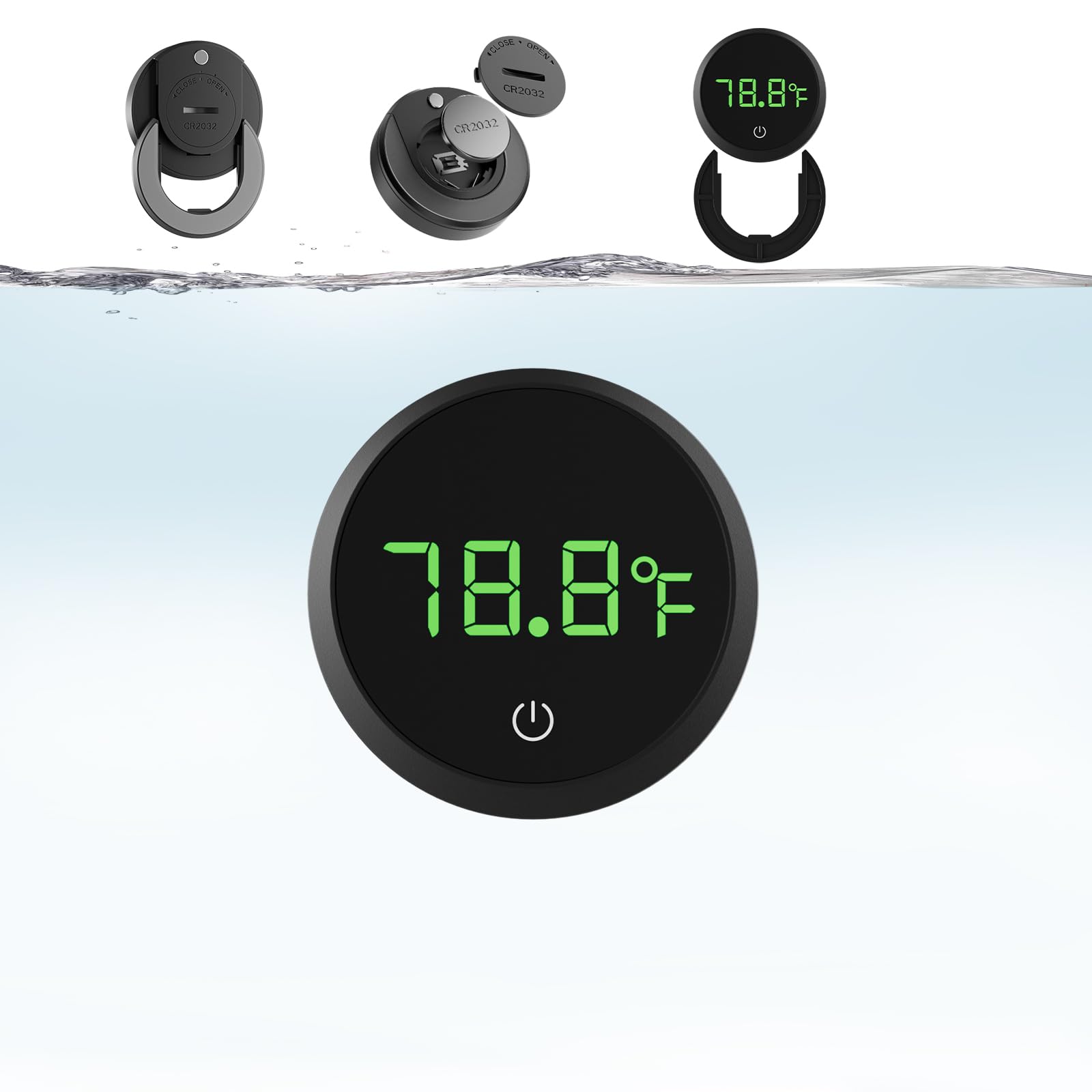 Carefree Fish Aquarium Cordless Digital Thermometer with LED Display