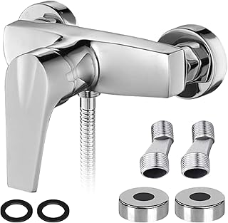 Comprar Grifo de ducha monomando: grifo mezclador ducha, grifo de ducha montado en la pared, grifo ducha con caño G ½, grifo para baño