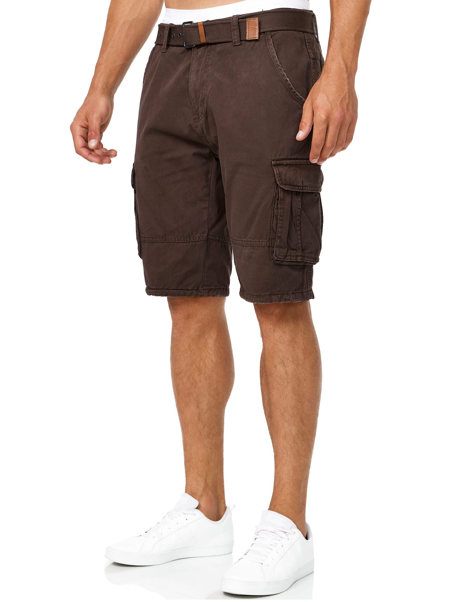 Indicode Hombres Monroe Shorts Cargo Tipo Cargo con cinturón