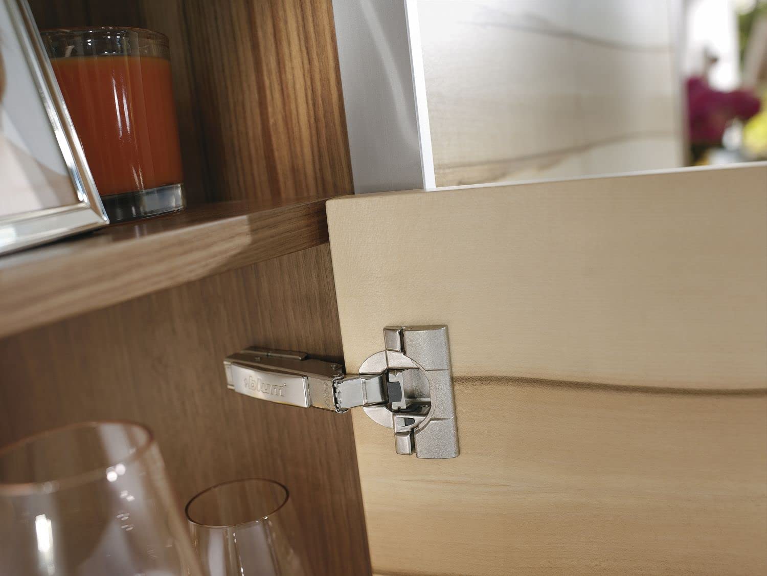 siwitec Blum CLIP top 110° Scharnier Anschr BLUMOTION vernickelt Eck 10er