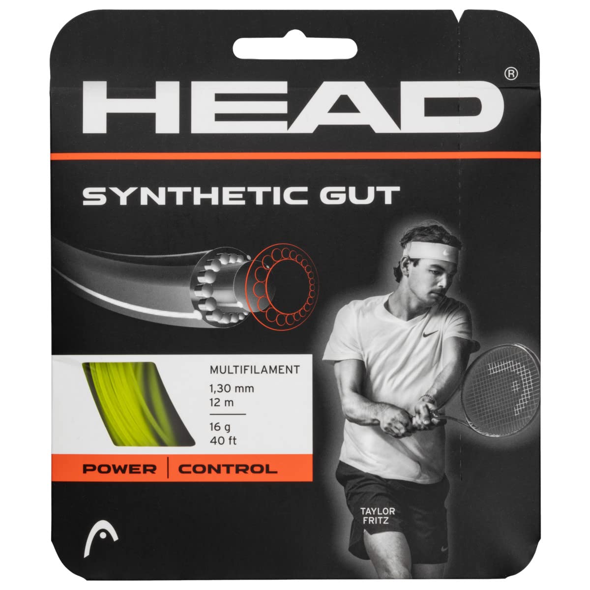 HEAD Synthetic Gut Tennis String set Yellow, 16