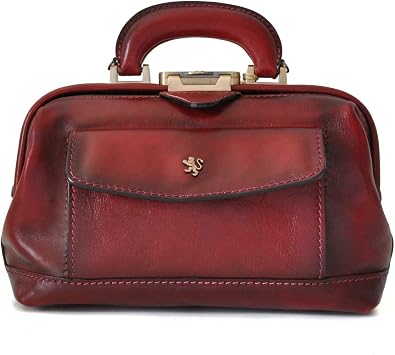 Pratesi Leather Bag Doctor lady bag 562/P in cow leather - Bruce Chianti Made in Italy