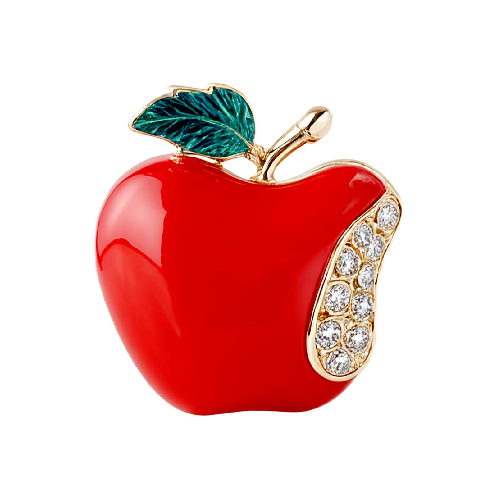 Broche fruit Ping An en strass pour illuminer votre robe pull en fête - 6