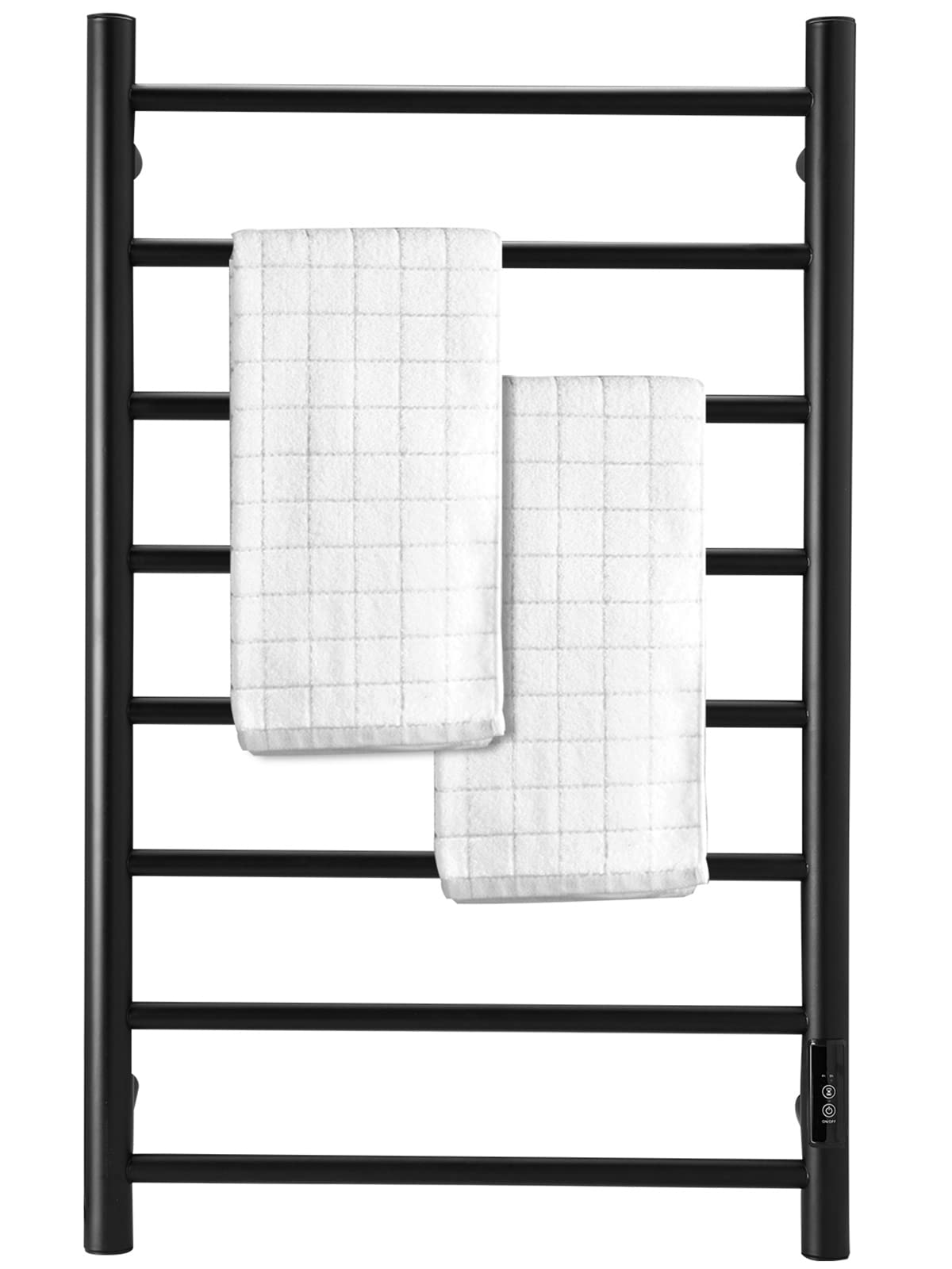 Homeleader Towel Warmer Wall Mounted Heated Towel Rack with 4/6h Timer