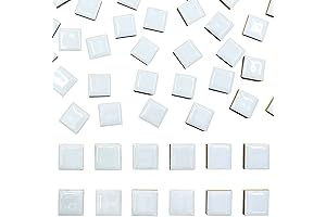 White Mosaic Tiles for Crafts - 1x1 Ceramic Tiles