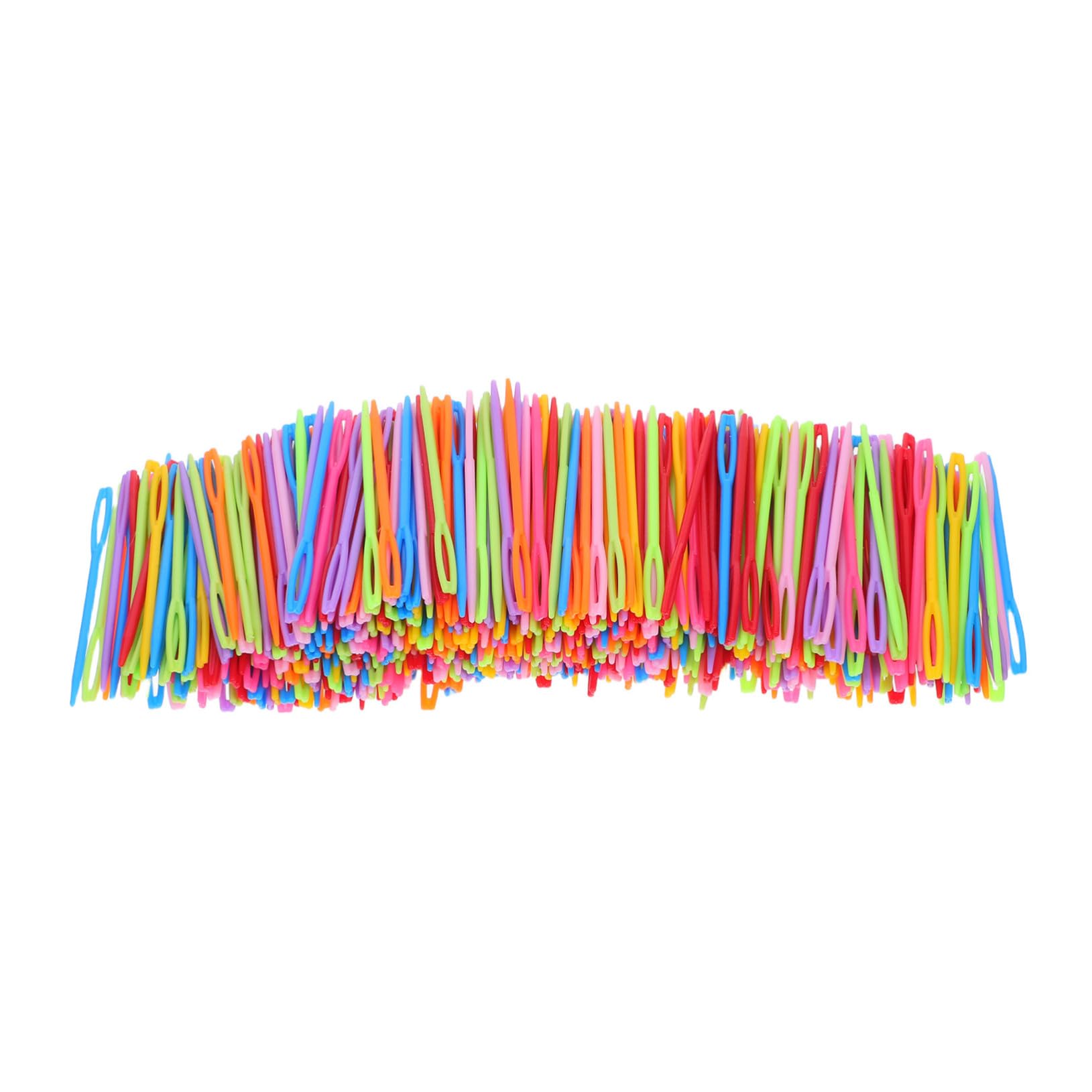 HOODANCOS 2000 Piezas Unidades Agujas de Plástico para Coser y Tejer Coloridas con Ojo Grande para Enhebrar Fácil para Labores de Punto Tapicería y Reparación de Lana Herramientas