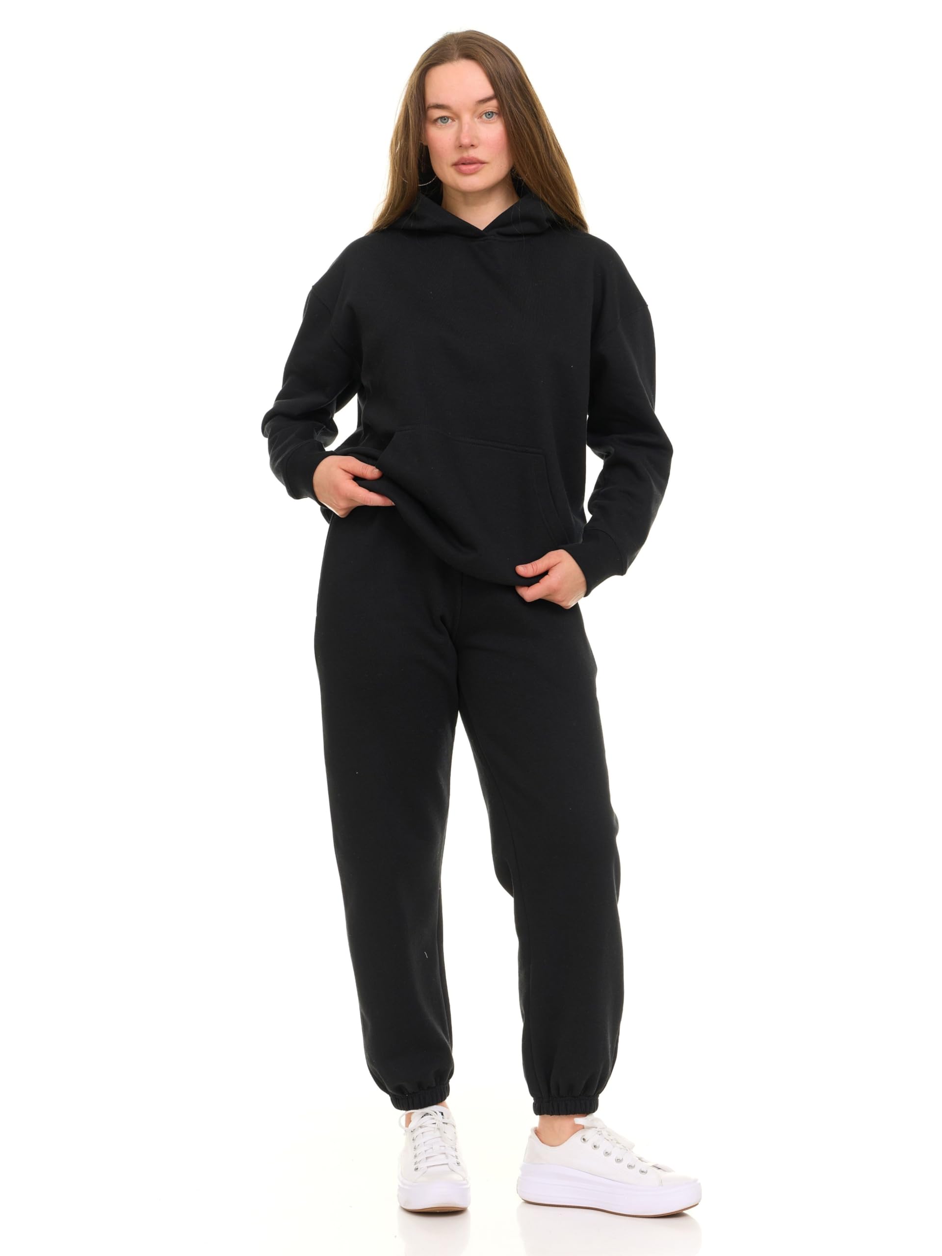 MODERN BASICS Sweat Set for Women, Sweatsuits Women 2 Piece Outfit, Fleece Matching Sets