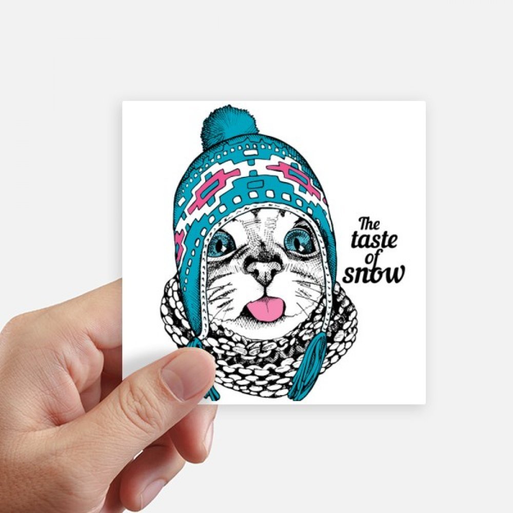 Sticker chat résistant à la neige pour valise et motobike étanche 8Pcs