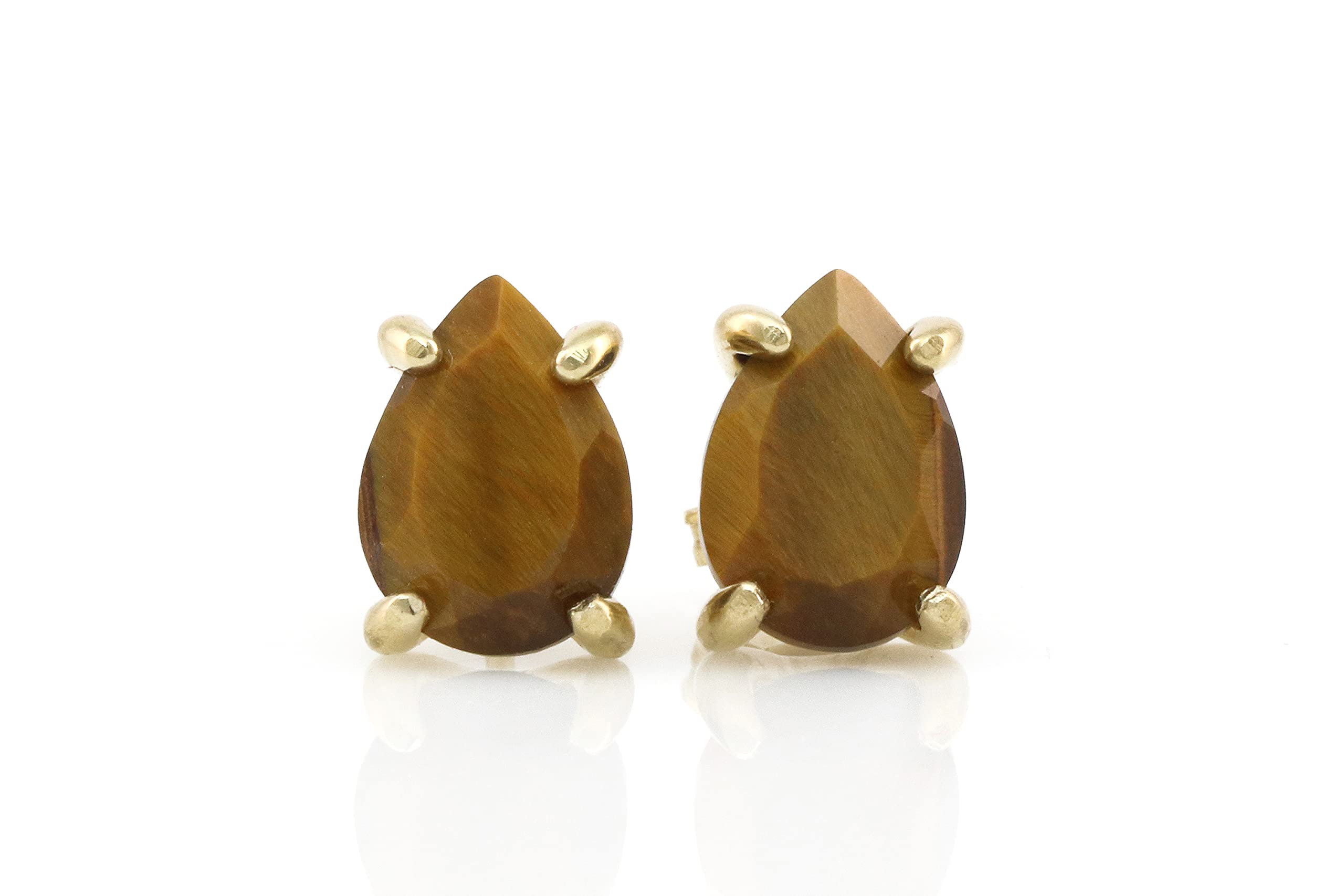 Delicati Orecchini Occhio di Tigre - Gioielli Personalizzati, Orecchini Moda per Donne - Orecchini per Tutti i Giorni - Regalo Gioielli Personalizzati per Sposa, Moglie, Compleanno, Festa della Mamma