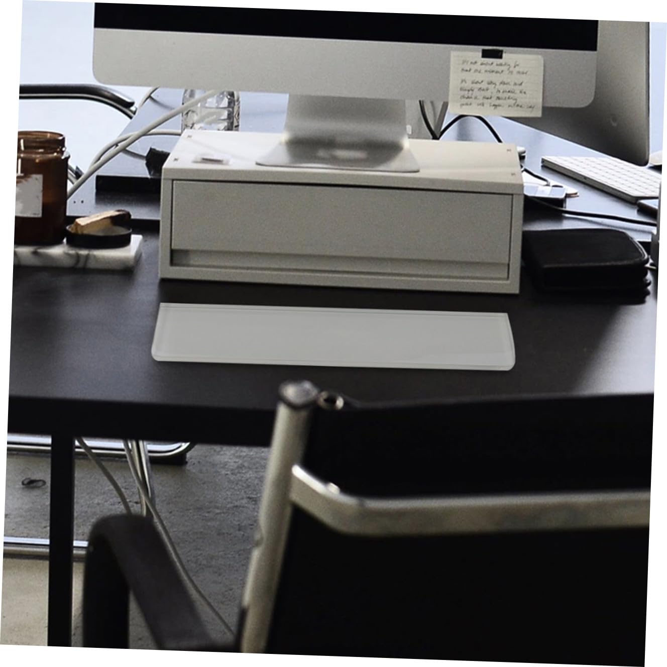 Housoutil Poggiapolsi Ergonomico Resina Epossidica per Tastiere Meccaniche Design Elegante e Naturale Comodo per Ufficio Resistente Alla Corrosione Facile Utilizzo