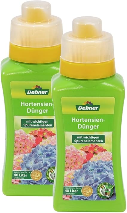 Dehner Hortensiendünger 2 x 250 ml, Confezione da 2 (500 ml, per ca. 80 l : Amazon.it: Giardino ...