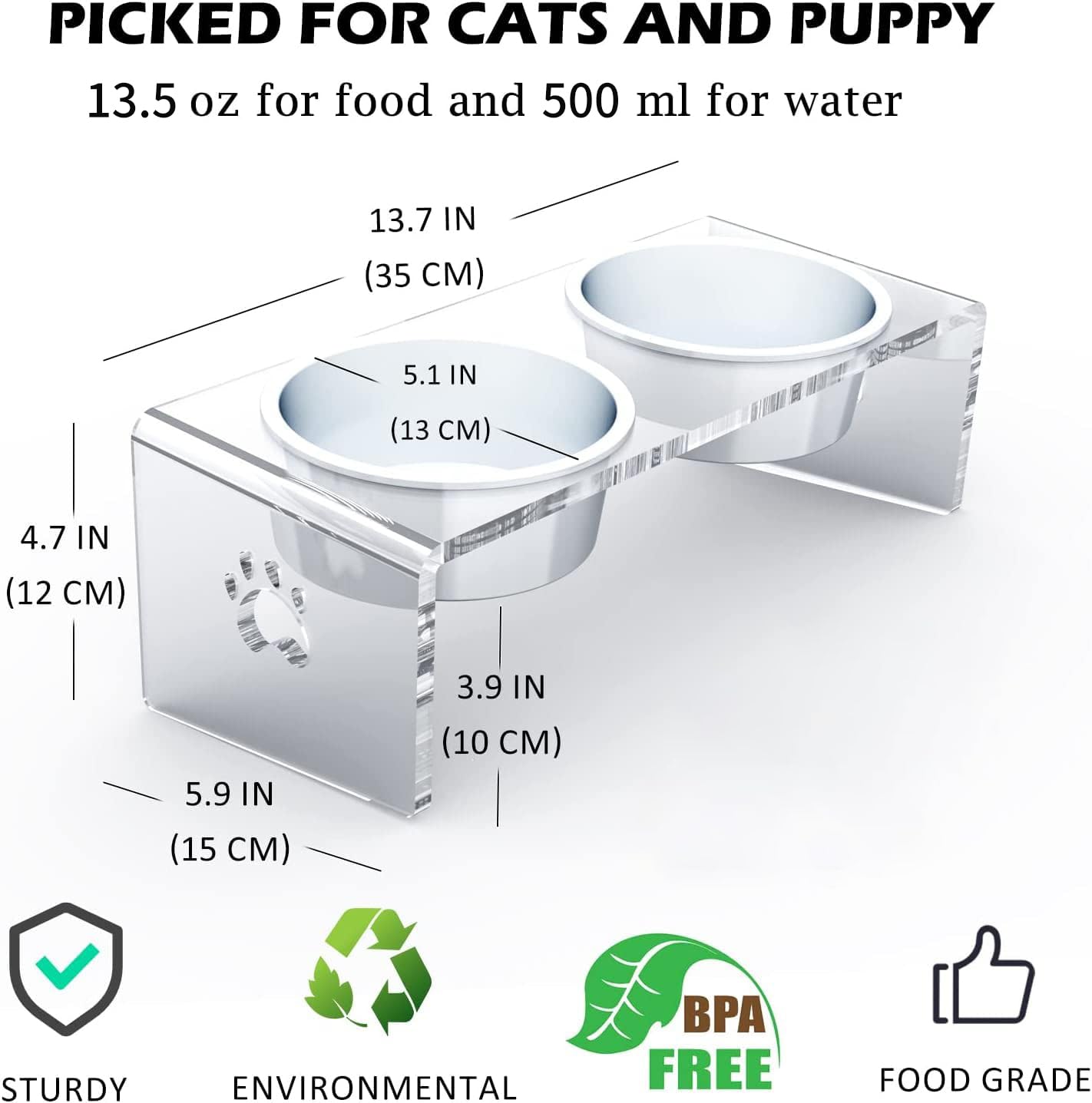 Ciotole in acciaio inox per gatti