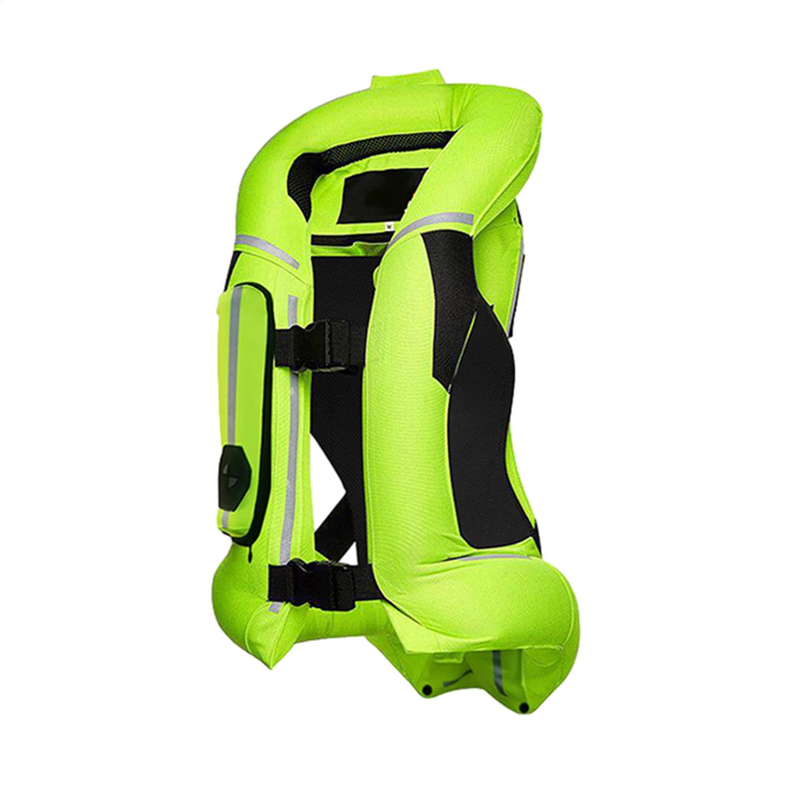 Chaleco de bolsa de aire para motocicleta, chaleco protector ligero con tira reflectante, chaqueta de equitación inflable profesional
