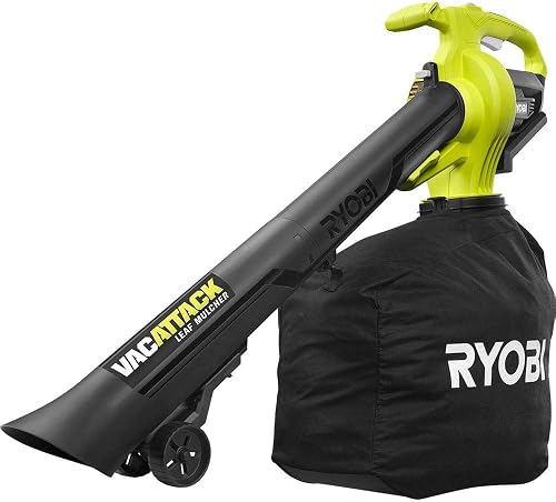 40V VAC Attack Cordless Battery Leaf Vacuum/MULCHER Tool ONLY RY40405BTL